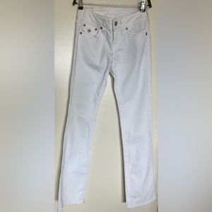 True Religion, Becky. vintage low rise, white denim jeans, boot cut. NWT